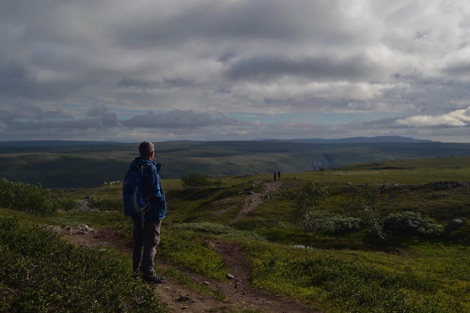 Following the trail, Alta Canyon, Norway